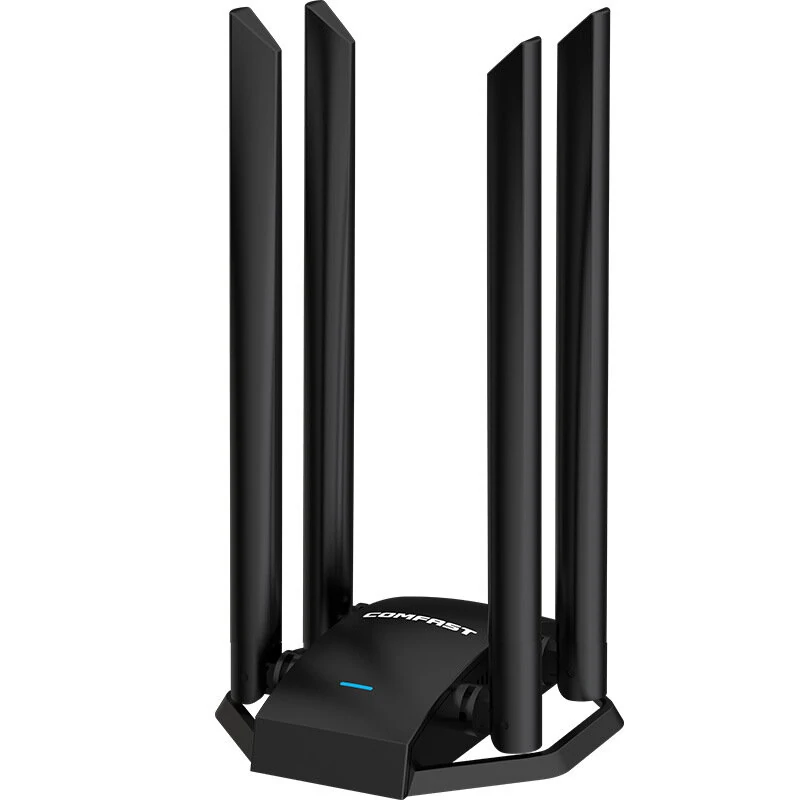 COMFAST CF-WU785AC 1300Mbps Wireless Network Card 2.4G/5GHz Dual Band USB WiFi Receiver Adapter with 4*6dbi High Gain Antenna — Comfast