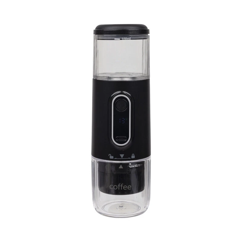Comfook 15-Bar Portable Espresso Machine With 100ml Water Tank Type-C USB Rechargeable 2500mAh Battery Compatible With NS Capsules & Ground Coffee — view 2