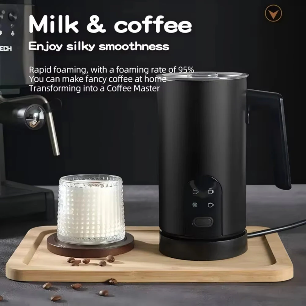 Comfook Electric Milk Frother for Hot & Cold Foam 5-Mode Coffee Foamer with 65°C Heating Quiet Operation Non-Stick Cup 350ml Capacity for Coffee Latte Cappuccino — view 5