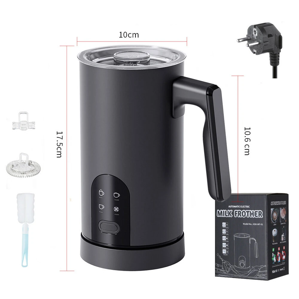 Comfook Electric Milk Frother for Hot & Cold Foam 5-Mode Coffee Foamer with 65°C Heating Quiet Operation Non-Stick Cup 350ml Capacity for Coffee Latte Cappuccino — view 8