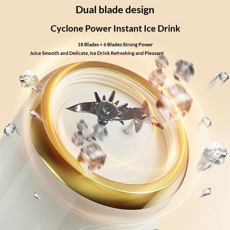 Comfook HP-198 Double Blade Cordless Juicer Blender 1000ml Large Capacity 60W Powerful Ice Crushing Digital Display Healthy Drink Mixer — view 5