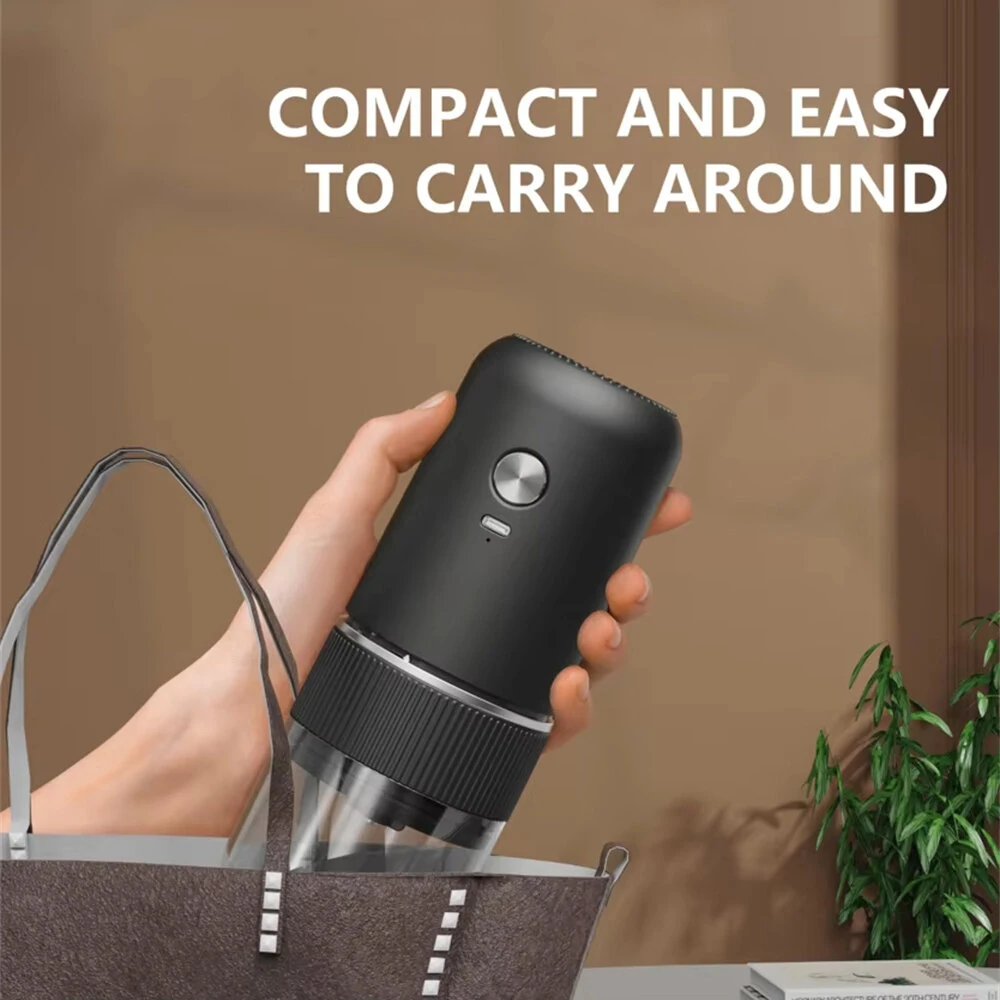 Comfook Portable Electric Coffee Grinder Adjustable Grinding Thickness Ceramic Core Rechargeable, Easy-to-Clean For Coffee Lovers — view 7