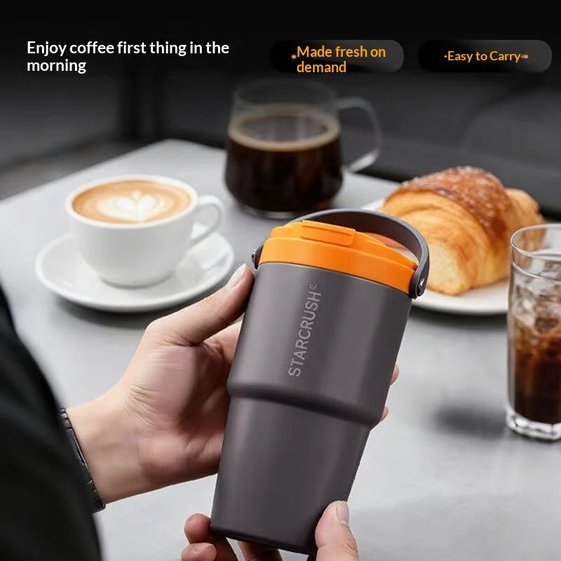 Comfook Portable Electric Espresso Maker Cup 9 Bar Pressure Coffee Brewer Rechargeable Travel Coffee Maker Insulated Stainless Steel For Home Office Outdoor — view 8