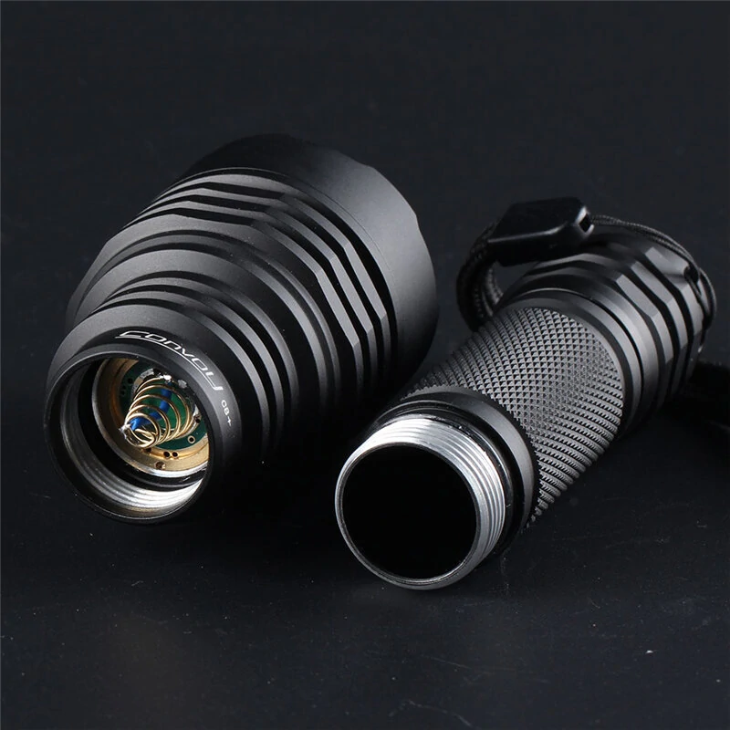 Convoy C8+ KW CSLNM1.TG 1100LM 6500K Powerful Flashlight White Light 18650 Torch EDC Lanterna Camping Fishing Tactical Lantern Bike Lamp — view 11