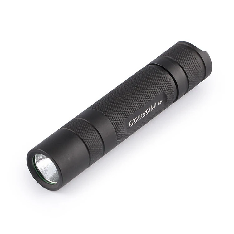 Convoy S2+ Black XM-L2 7135x8 3/5mode EDC LED Flashlight 18650 — view 2
