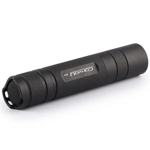 Convoy S2+ Black XM-L2 7135x8 3/5mode EDC LED Flashlight 18650 — view 4