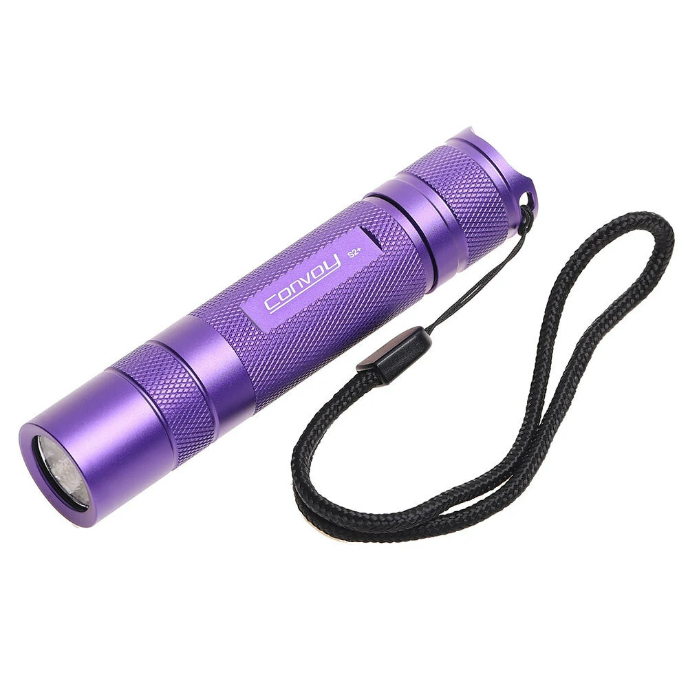 Convoy S2+ Nichia 365nm UV LED Single Mode OP Reflector Flashlight Ultra Violet LED Flashlight Blacklight Light UV Lamp — view 6