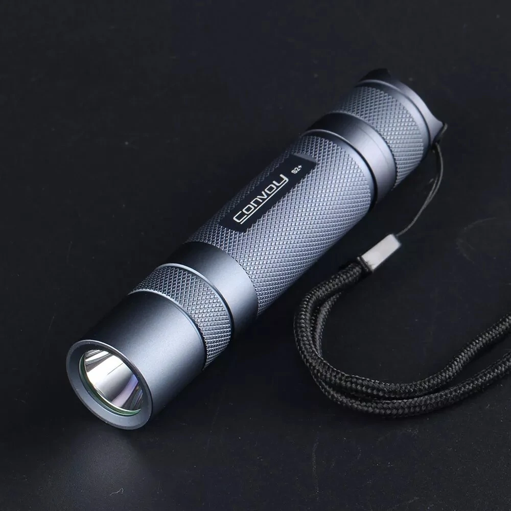 Convoy S2+ Tactical Flashlight, 1800 Lumen Super Bright LED, Compact EDC Flashlight for Camping, Hiking, and Emergencies, 4 Modes, Temperature Protection, Aluminum Body 5000K 6500K — view 2