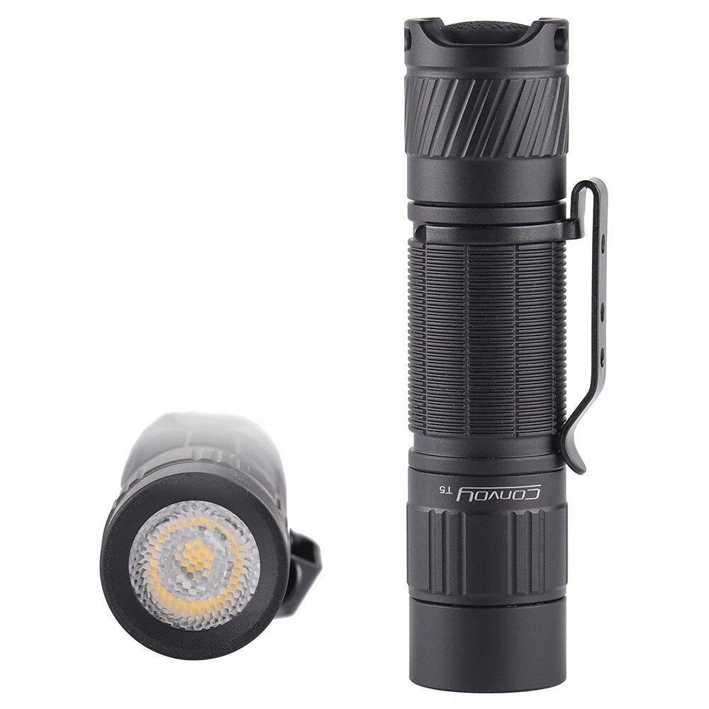 Convoy T5 219B 519A LED High CRI LED Flashlight AA/14500 Mini Flash Light Torch 12 Groups Perfect For All Situation Fishing Camping Linterna Work Lamp — view 7