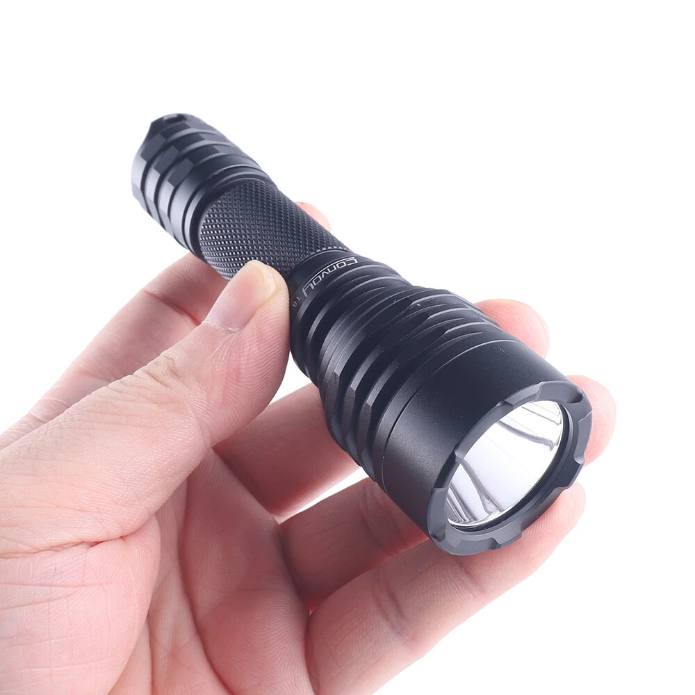 Convoy T8 tan 300-1200LM EDC LED Flashlight AA 14500 Battery Mini Torch with KW CSLNM1.TG LED Lanterna Flash Light Camping Fishing Lantern Portable Lighting — Convoy