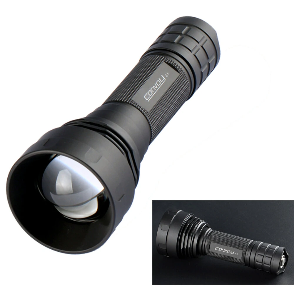 Convoy Z1 SST40 2000lm 12-group Modes + Zoomable Temperature Control 18650/21700 Powerful LED Flashlight — Convoy