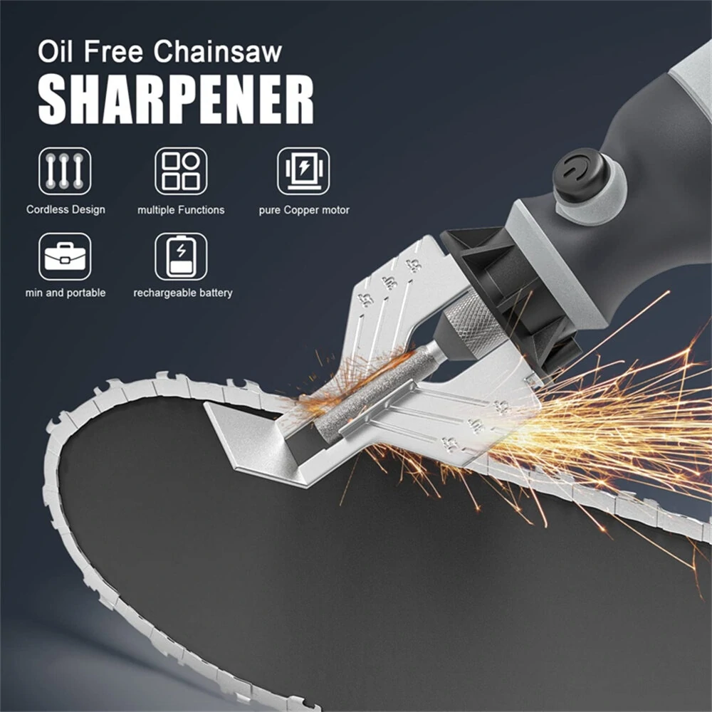 Cordless Chainsaw Sharpener Electric Handheld Chainsaw Sharpening Kit High Speed Chainsaw Sharpening Tool — view 3