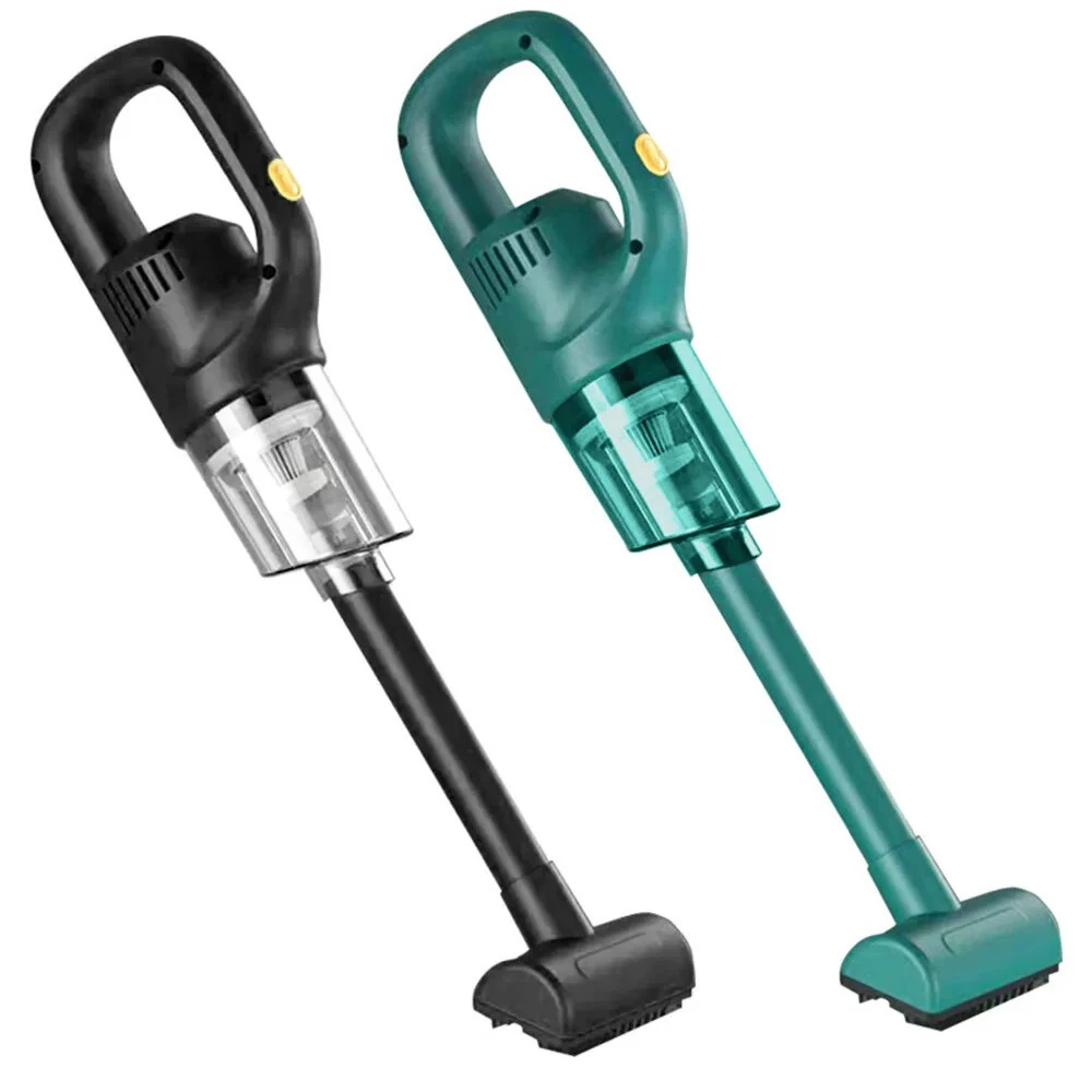 Cordless Handheld Vacuum Cleaner 120W 2000mAh 10Kpa Suction Power Lightweight for Home Car Pet Rechargeable Black/Green — view 2