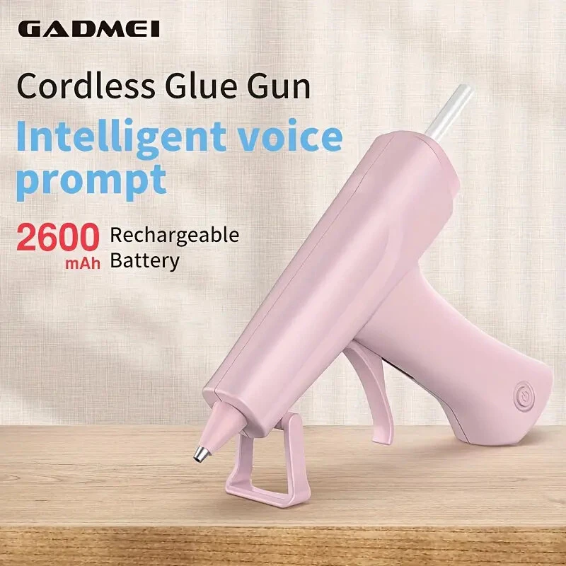 Cordless Hot Glue Gun HJ824 2600mAh Rechargeable Battery USB-C Fast Preheating Auto Shut-Off Includes 10 Premium Glue Sticks for Wood Craft Repairs — view 5