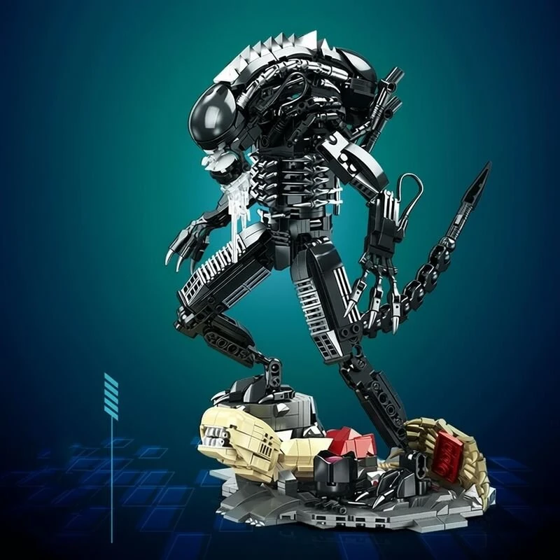 Creative MOC Alien Monster Toys Xenomorph Action Figures Building Bricks Model 882Pcs Space Star Beast Monster DIY Construction Toy for Adults Boys Birthday Gift — view 2