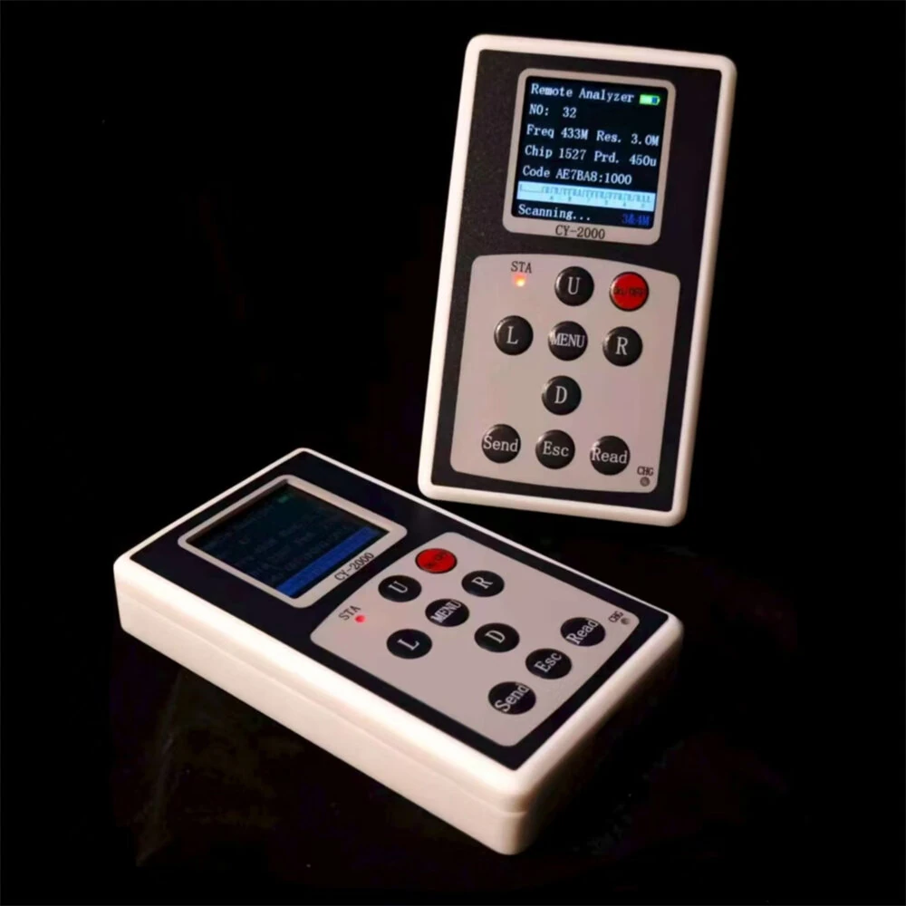 CY-2000 Wireless Remote Control Analyzer 315MHz 433MHz High Sensitivity -113dBm Smart Chip Identification 50 Data Storage Slots IPS Display Type-C Charging — view 6