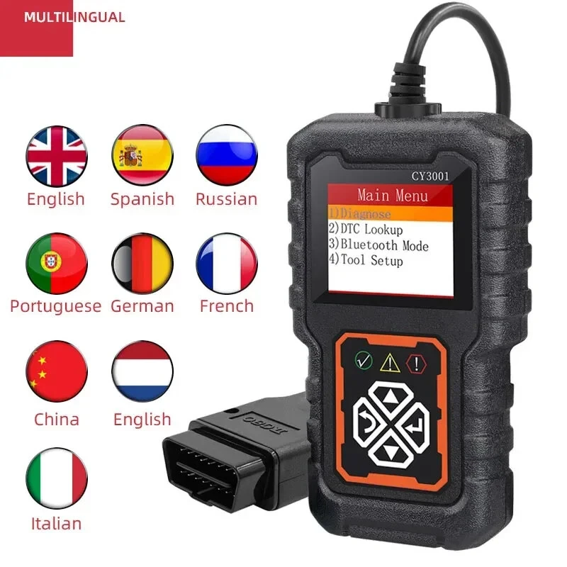 CY3001 OBD2 Code Reader Engine Diagnostic Tool ELM327 Automobile Fault Detection Device OBD2 Card Reader Engine Detection Tool — view 11