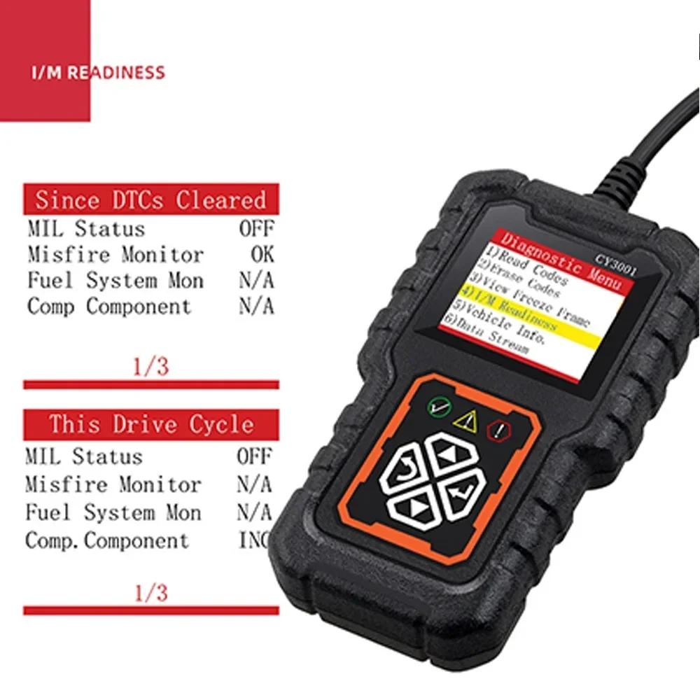CY3001 OBD2 Code Reader Engine Diagnostic Tool ELM327 Automobile Fault Detection Device OBD2 Card Reader Engine Detection Tool — view 7