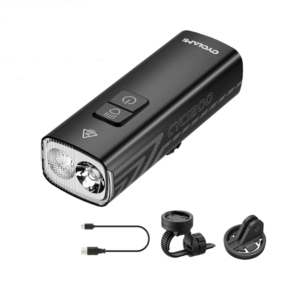 CYCLAMI BR 1200 Lumens Bike Headlight 2500mAh IPX6 Waterproof Type-C Charging Front Lights for Outdoor Road Cycling Safety — CYCLAMI