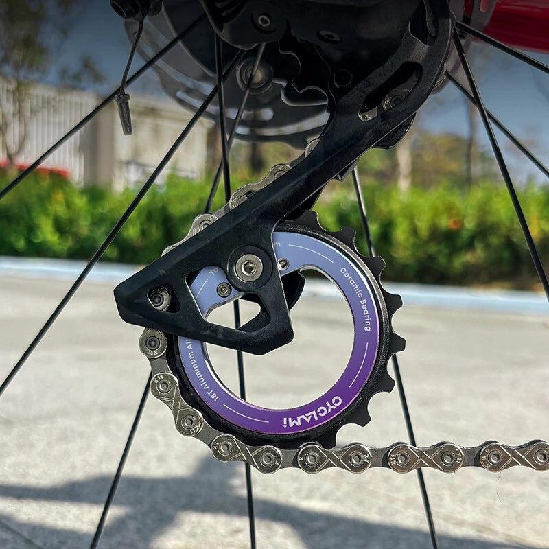 CYCLAMI CYC-18T Hollow Rear Derailleur Pulley Wheel Ceramic Bearing Guide For MTB L-TWOO ERX/ER9/R9/R7 SRAM AXS RED Shimαno 9/10/11-Speed Support Wheel — view 6