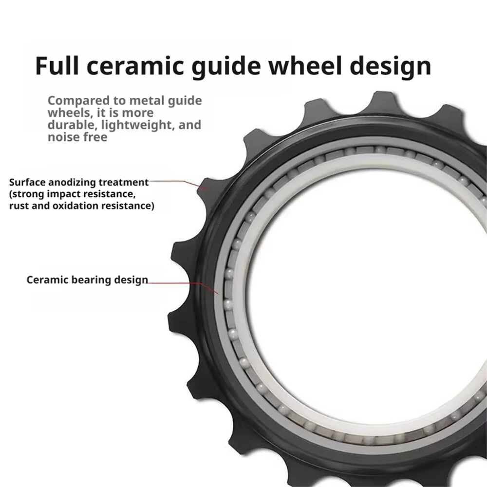 CYCLAMI CYC-18T Hollow Rear Derailleur Pulley Wheel Ceramic Bearing Guide For MTB L-TWOO ERX/ER9/R9/R7 SRAM AXS RED Shimαno 9/10/11-Speed Support Wheel — view 7