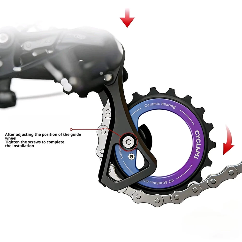 CYCLAMI CYC-18T Hollow Rear Derailleur Pulley Wheel Ceramic Bearing Guide For MTB L-TWOO ERX/ER9/R9/R7 SRAM AXS RED Shimαno 9/10/11-Speed Support Wheel — view 9