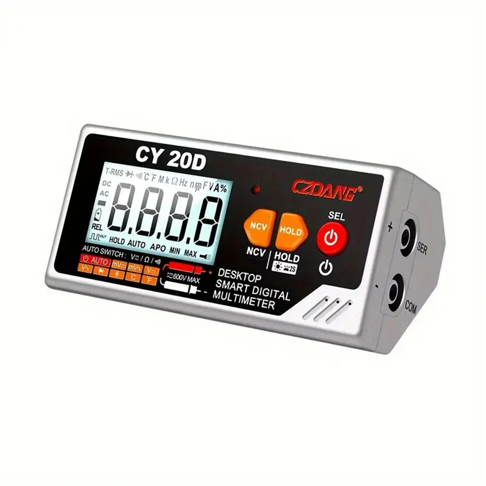 CZDANG High-Precision Digital Multimeter USB Rechargeable Large LCD Display Accurate Measurements Ideal for Electrical Troubleshooting and Maintenance — view 2