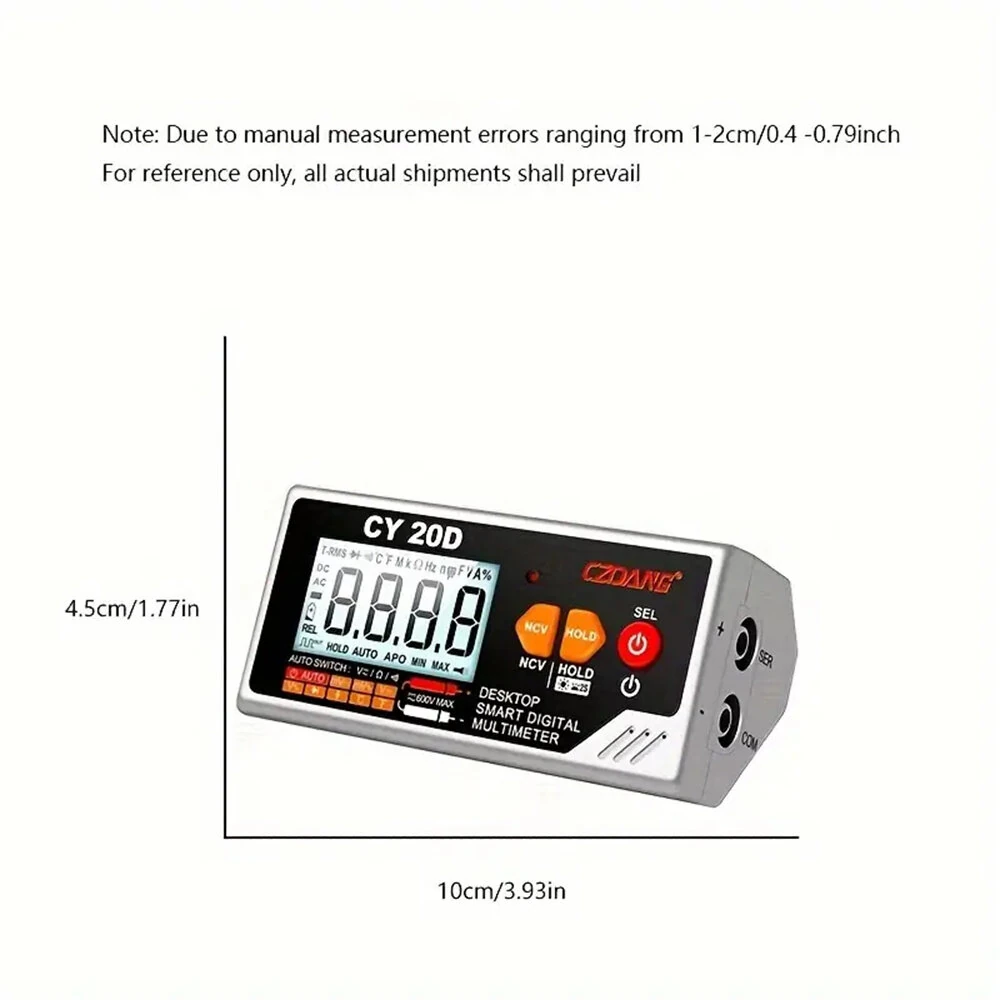 CZDANG High-Precision Digital Multimeter USB Rechargeable Large LCD Display Accurate Measurements Ideal for Electrical Troubleshooting and Maintenance — view 7