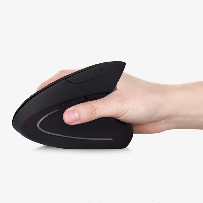 D5 Ergonomic Vertical Wireless Mouse bluetooth Dual Mode Rechargeable Type-C Silent Click 6 Buttons 3 Level DPI Adjustable Mice — view 3