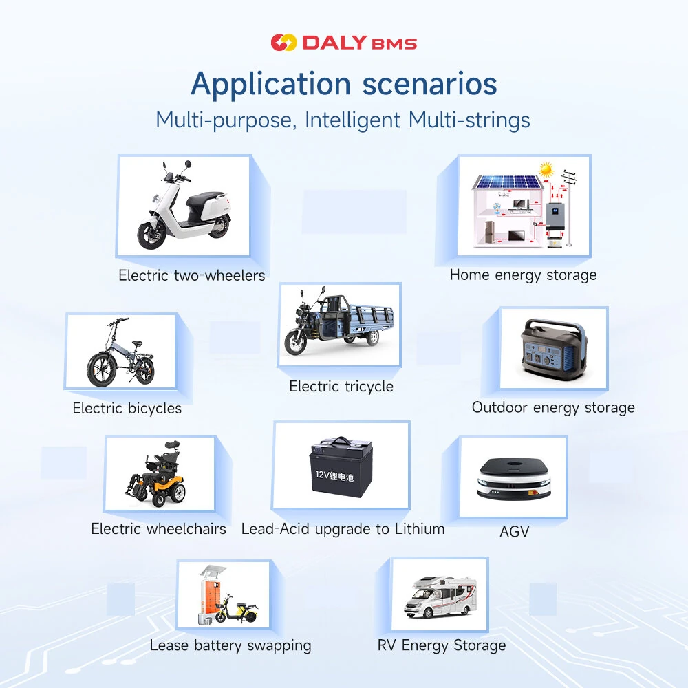 DALY Smart BMS Active Balance WiFi BMS Built-in bluetooth+RS485+CAN CANBUS BMS 4S-24S 150A/200A for Lifepo4 Li-ion Battery — view 6
