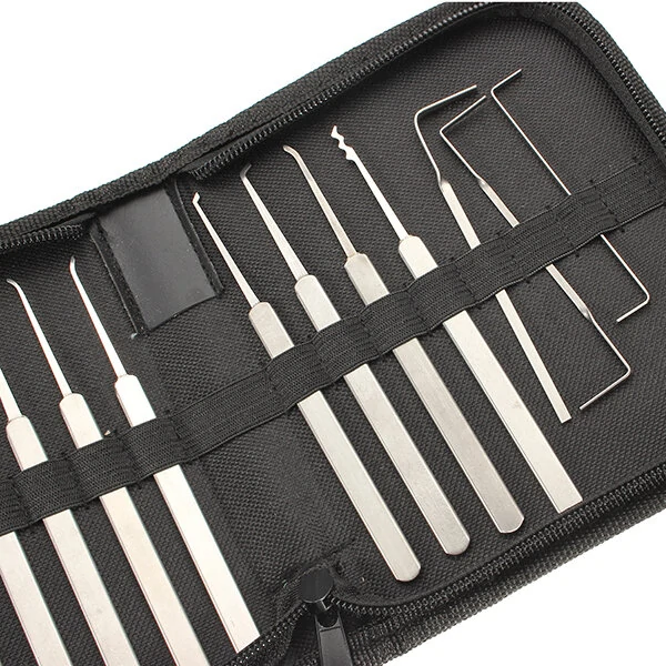 DANIU 12Pcs Lock Picks Tools Set Lock Opener Locksmith Tools  Various Transparent Locks Combination,Locksmith Tools Kit — view 6