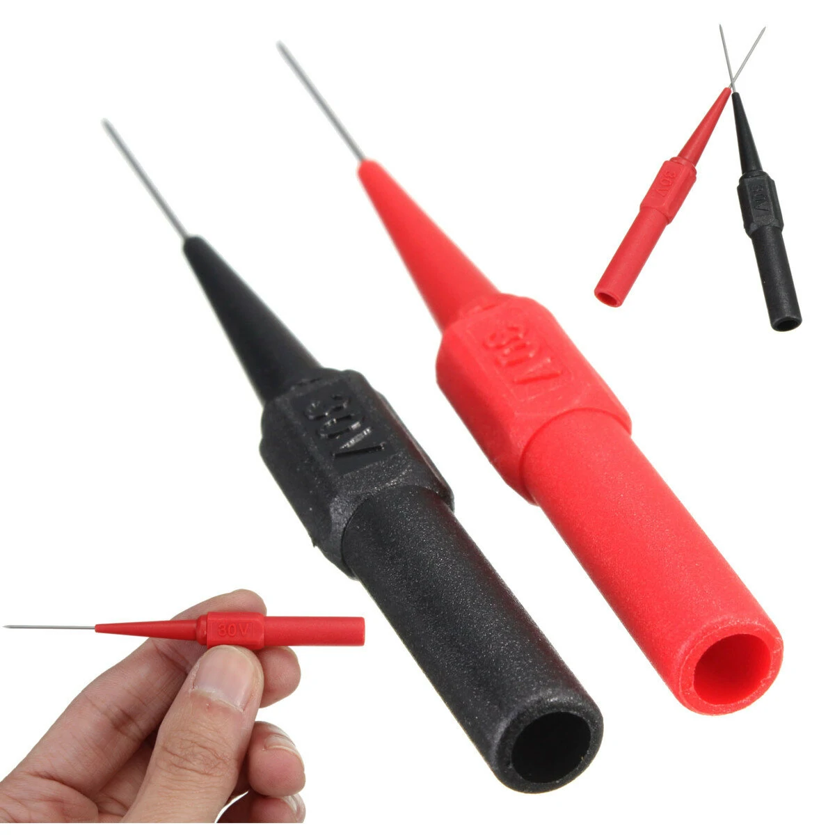 DANIU Insulation Piercing Needle Non-destructive Multimeter Test Probes Red/Black — DANIU
