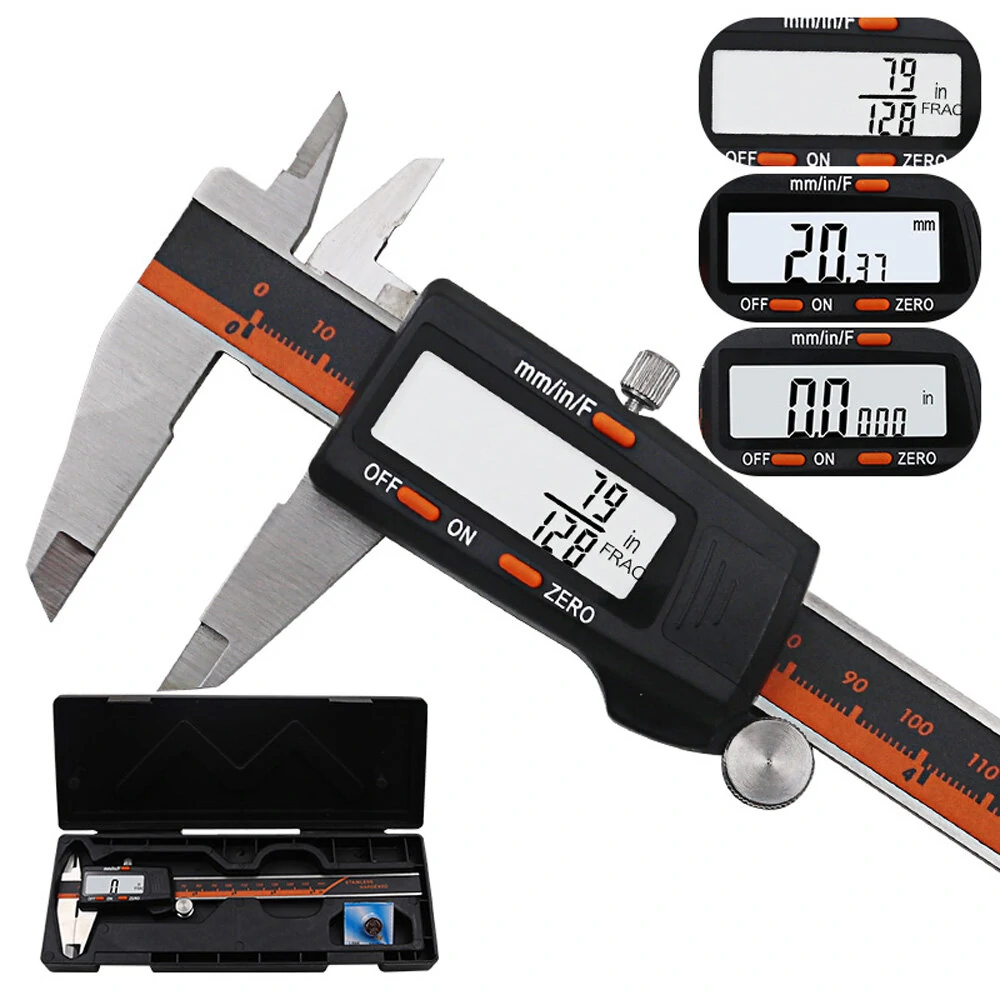 DANIU Stainless Steel Digital Display Caliper 150mm Fraction / MM / Inch High Precision Stainless Steel LCD Vernier Caliper — view 2