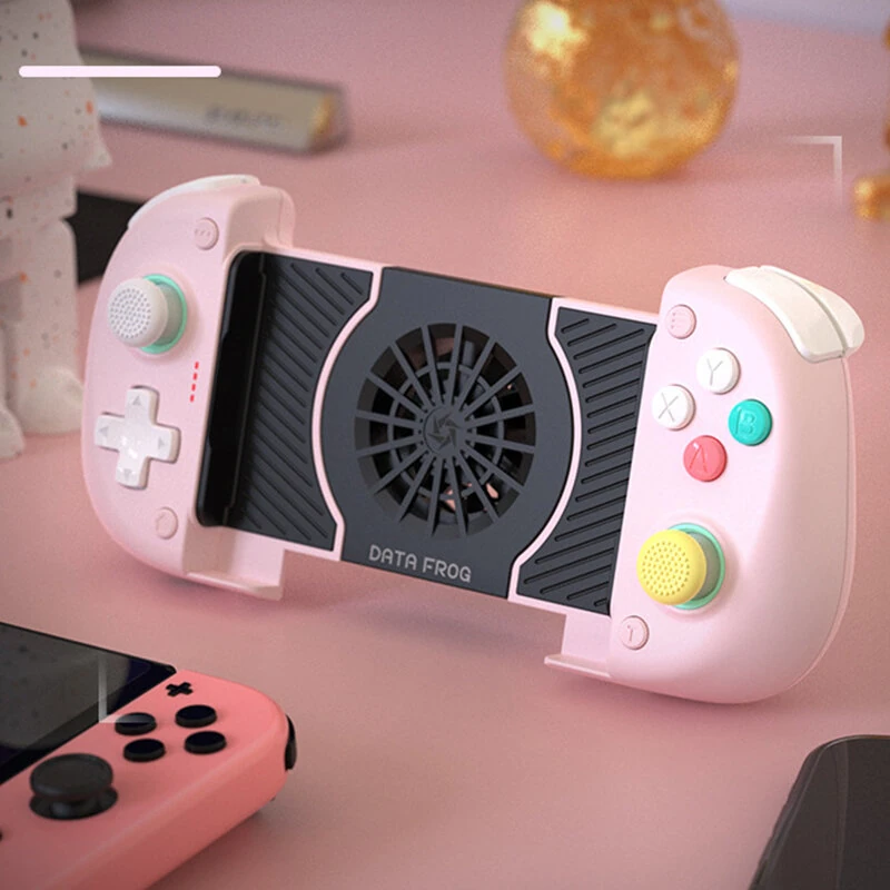 DATA FROG X3 Stretchable Game Controller Wired bluetooth Gamepad with Cooling Fan Dual Hall Effectis Vibration Turbo Function Compatible with 3.94-inch to 6.89-inch Moile Phone — view 8