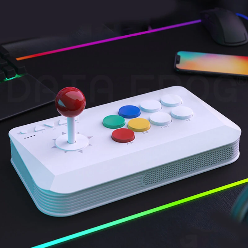 DATA FROG Y5A Three Mode Arcade Fighter Stick for PC Android iOS Switch PS3 Linux with Blue Switch Mechanical Joystick Turbo Function Professional Fight Stick Arcade Game Controller — view 4