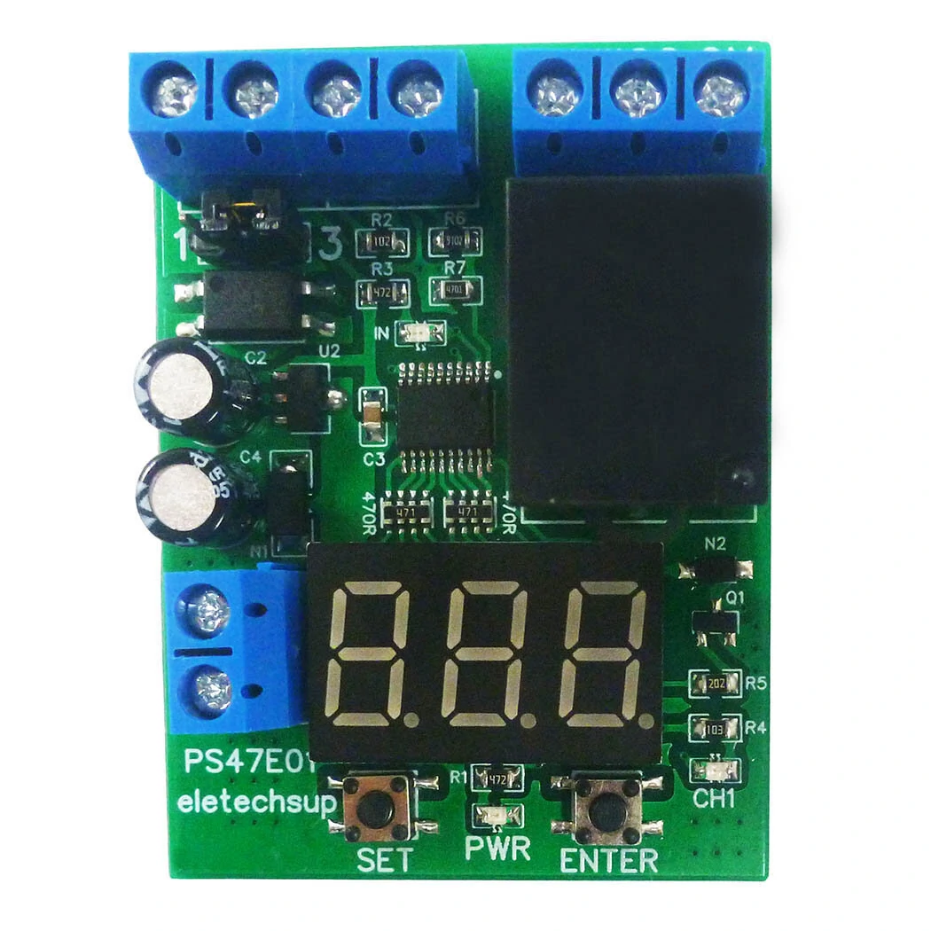 DC 12V 24V LED Digital Relay Switch Control Board Module Relay Module Voltage Testing Charging Discharge Monitor Test Module Board — view 2