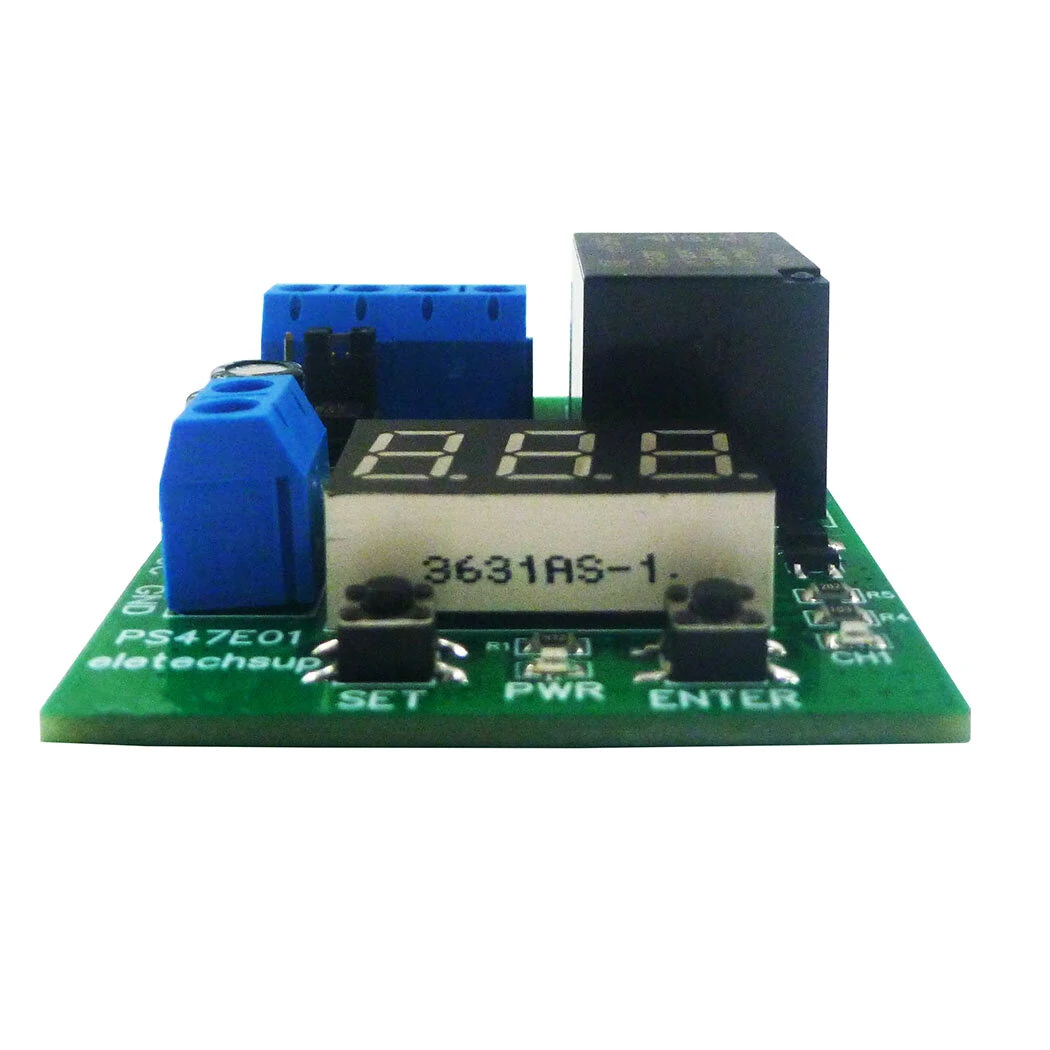 DC 12V 24V LED Digital Relay Switch Control Board Module Relay Module Voltage Testing Charging Discharge Monitor Test Module Board — view 5
