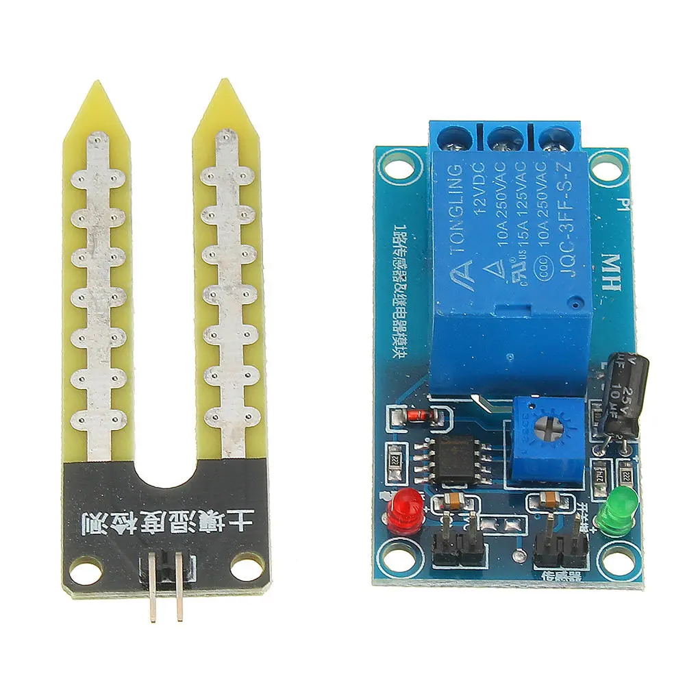DC 12V Relay Controller Soil Moisture Humidity Sensor Module Automatically Water — view 4