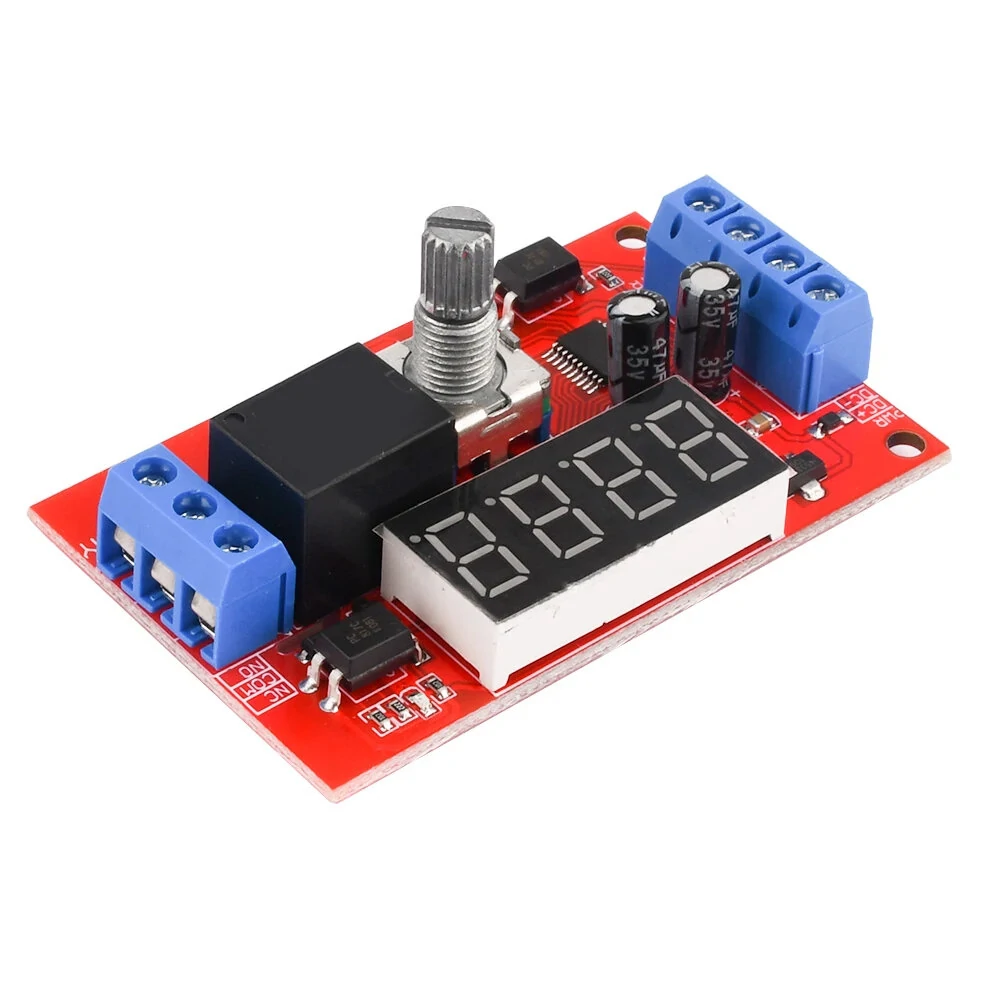 DC 5V 12V 24V 10A Adjustable Time Delay Relay Module 32 Modes LED Digital Timming Trigger Timer Control Switch — view 3