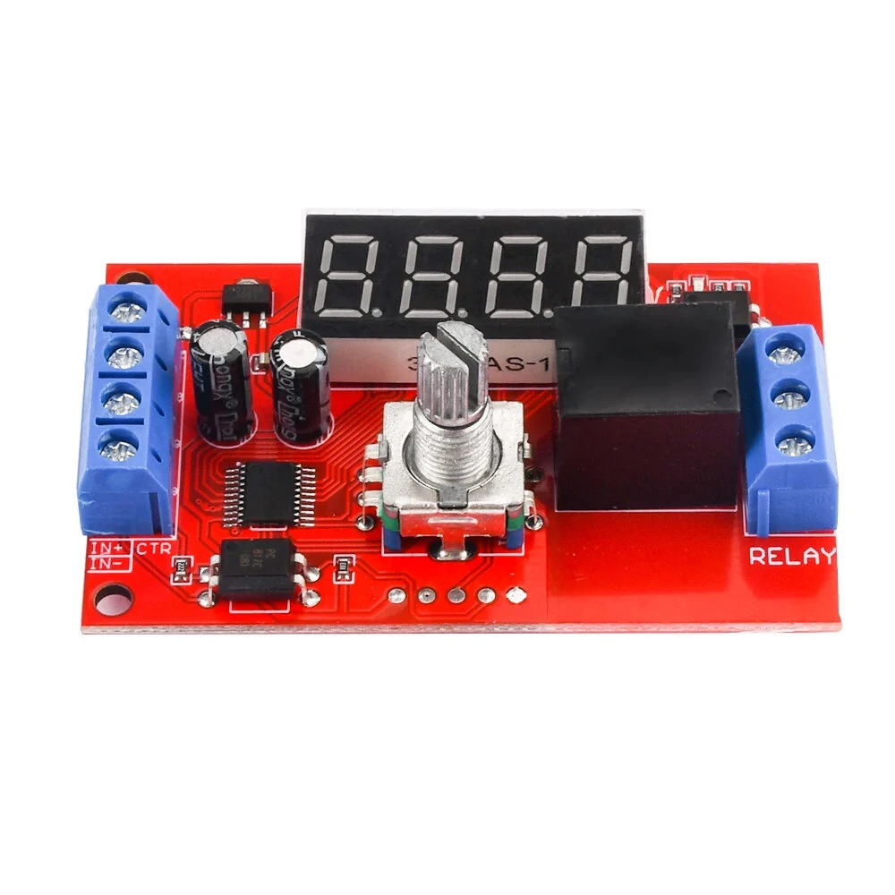 DC 5V 12V 24V 10A Adjustable Time Delay Relay Module 32 Modes LED Digital Timming Trigger Timer Control Switch — view 4