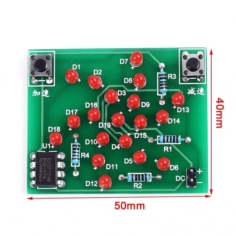 DC 5V DIY Electronic Windmill Training Kit Speed Adjustable MCU Course Design Set For Soldering — view 4