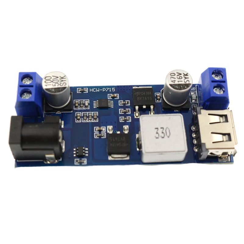 DC-DC 30W 9-36V to 5V 6A Step-down Buck Converter Power Module USB Charging 5A High Power XH-M249 — view 3