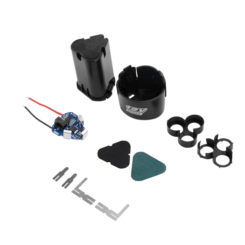 DC12V Direct Insertion 18650 Battery Shell Case Lithium Battery Protection Board Kit 1S for Bracket Hand Drill and Power Tools — view 2