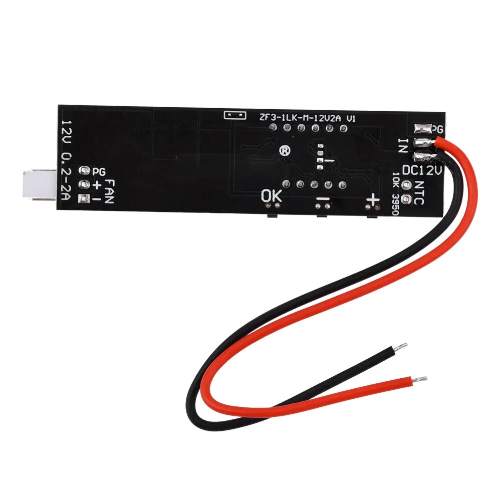 DC12V Driver Module PWM 2-3 Wire Fan Temperature Controller Speed Governor Display Module for PC Fan/Alarm — view 7