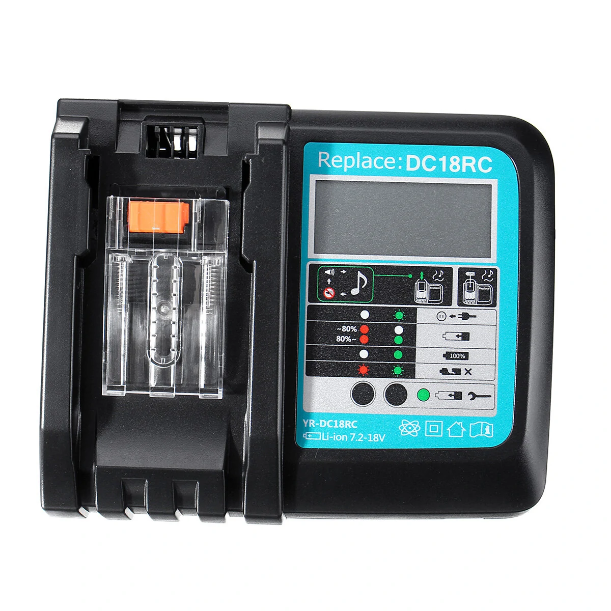 DC18RC Fast Lithium-Ion USB Battery Charger LED Display BL1830 BL1840 BL1850 For 14.4V 18V Mak Battery — Pricio