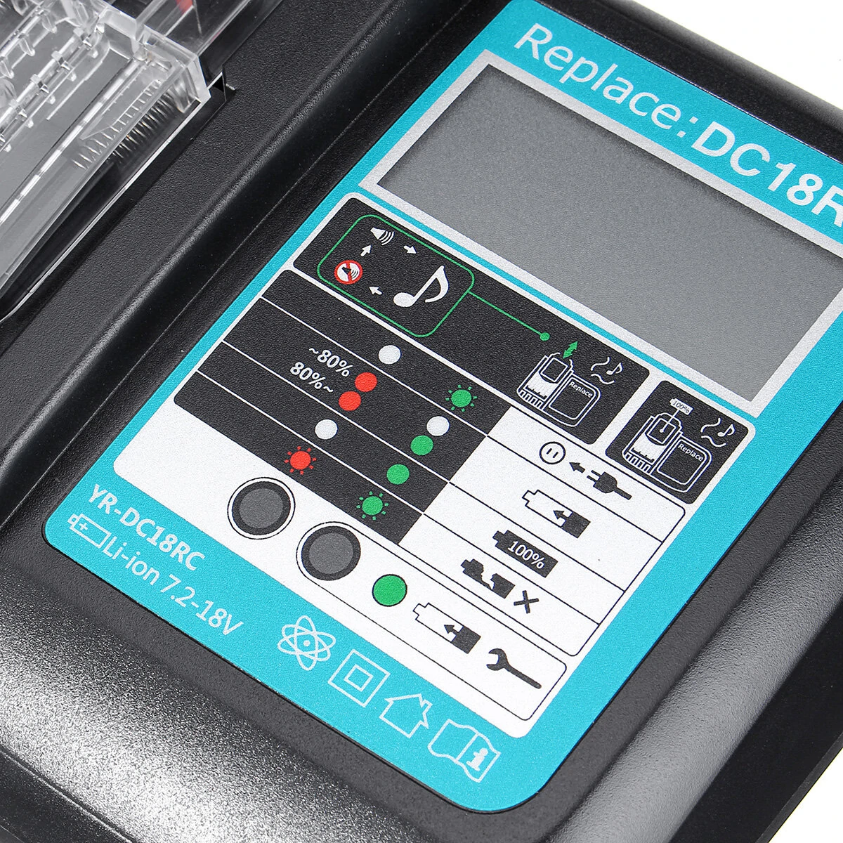 DC18RC Fast Lithium-Ion USB Battery Charger LED Display BL1830 BL1840 BL1850 For 14.4V 18V Mak Battery — view 8