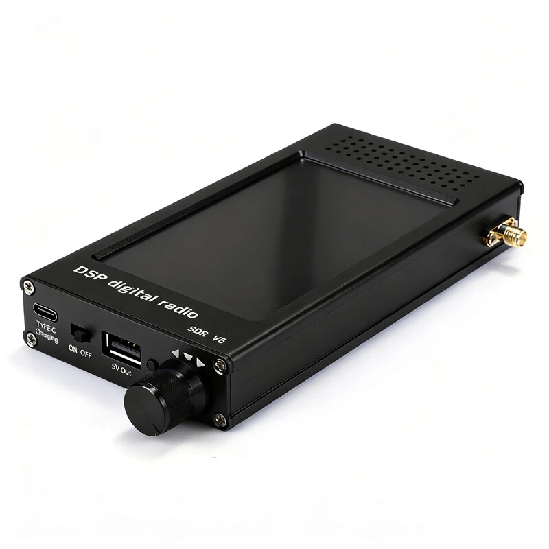 DeepSDR V6 High Performance DSP Digital Receiver 4.3 Inch IPS Touchscreen 192kHz Spectrum Display Multimode CW AM SSB FM Audio SDR Radio Receiver — view 4