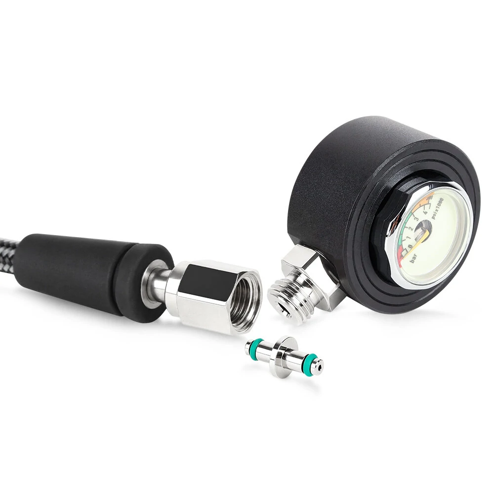 DIDEEP Diving Computer with Pressure Gauge Valve Core for Water Sports Enthusiasts — view 9