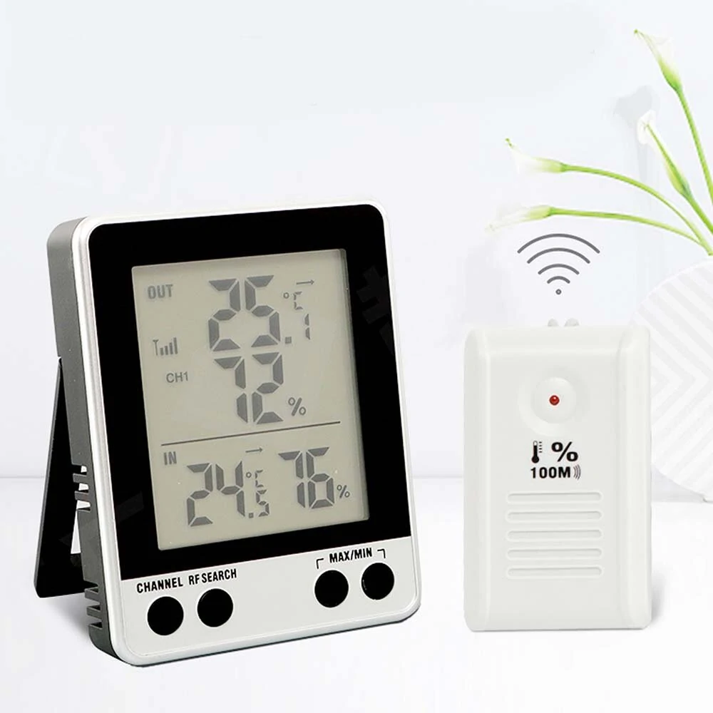 Digital Electronic Temperature Humidity Meter Thermometer Hygrometer Backlight LCD Display — Pricio