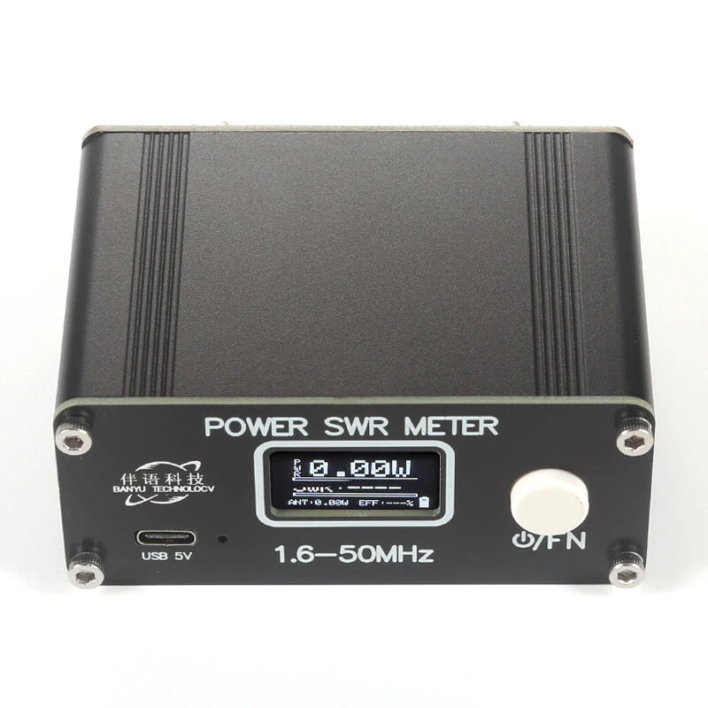Digital SWR Power Meter 150W 1.6-50MHz USB Type-C High Accuracy Multiple Display Modes Built-in Lithium Battery — view 2